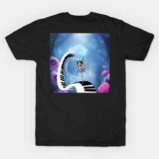 Dancing in the moonlight on the piano T-Shirt